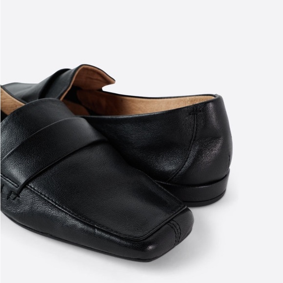 INTENTIONALLY BLANK x Anthropologie Pinky Loafer Ballet Flat Casual Black Sz. 7 - Picture 3 of 13